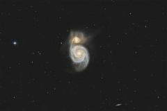 M051 Whirlpool Galaxie, Sternbild Canes Venatici
